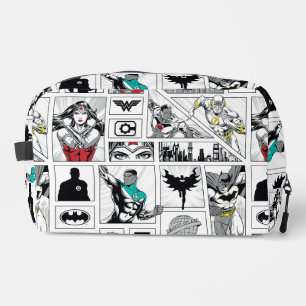 Justice League Heroic Panel Pattern Dopp Kit