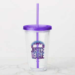Justice League Justice League City Silhouette Acrylic Tumbler