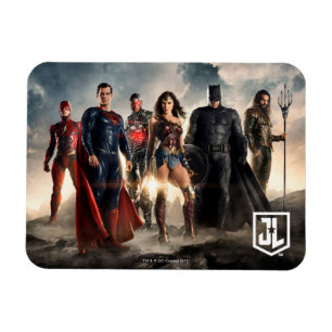 Justice League   Justice League On Battlefield Magnet