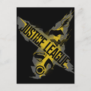 Justice League   Justice League & Team Symbols Postcard