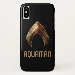 Justice League Metallic Aquaman Symbol Case-Mate iPhone Case