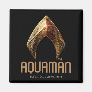 Justice League Metallic Aquaman Symbol Magnet