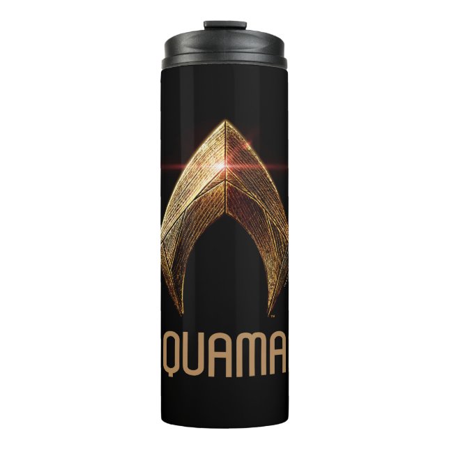 Justice League | Metallic Aquaman Symbol Thermal Tumbler (Front)
