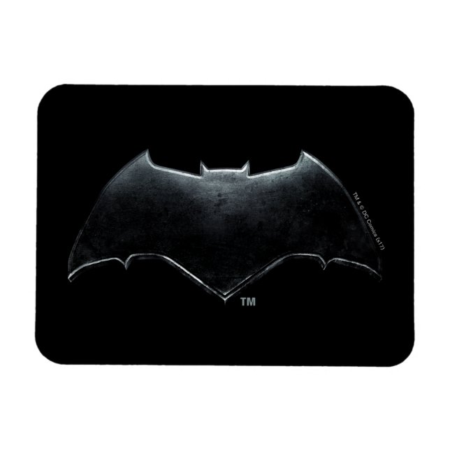 Justice League | Metallic Batman Symbol Magnet (Horizontal)