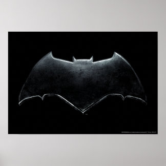 Justice League | Metallic Batman Symbol Poster