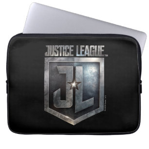 Justice League Metallic JL Shield Laptop Sleeve