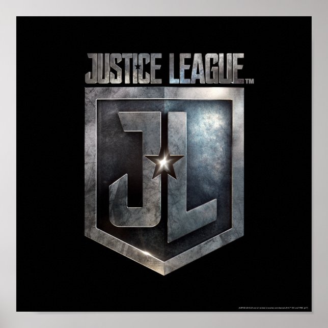 Justice League | Metallic JL Shield Poster (Front)