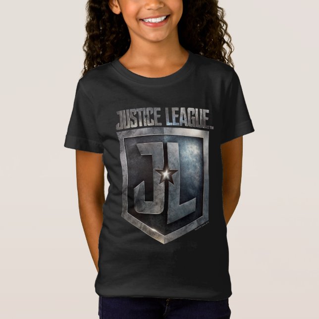 Justice League | Metallic JL Shield T-Shirt (Front)