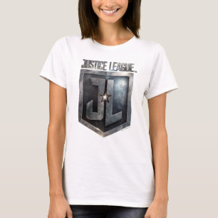 Justice League   Metallic JL Shield T-Shirt