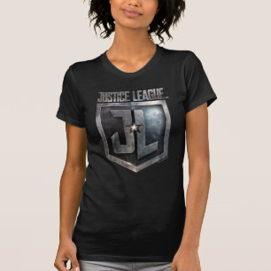 Justice League   Metallic JL Shield T-Shirt