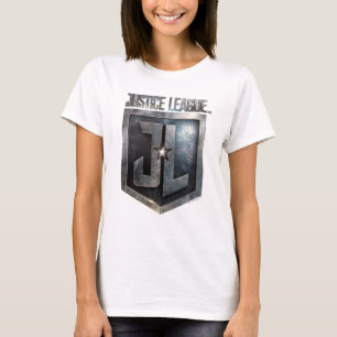 Justice League Metallic JL Shield T-Shirt