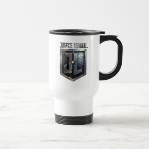Justice League   Metallic JL Shield Travel Mug