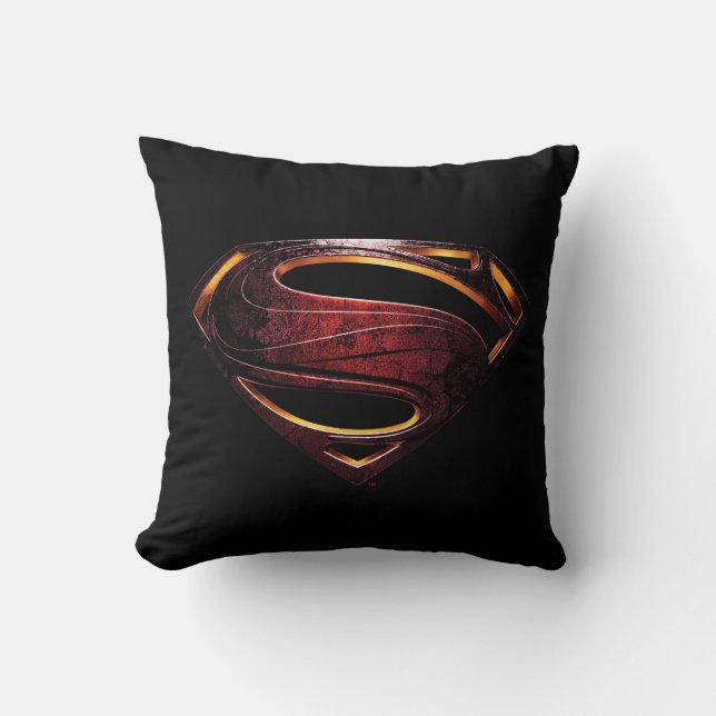 Justice League | Metallic Superman Symbol Cushion (Front)