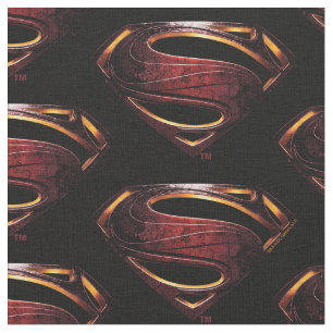 Justice League Metallic Superman Symbol Fabric