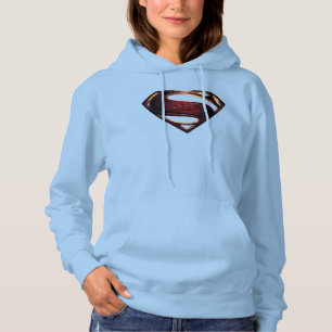 Justice League   Metallic Superman Symbol Hoodie