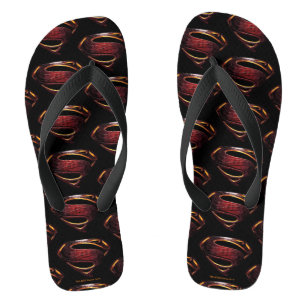 Justice League   Metallic Superman Symbol Jandals