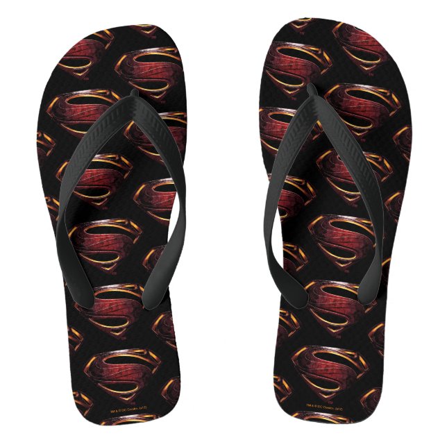 Justice League | Metallic Superman Symbol Jandals (Footbed)
