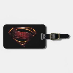 Justice League   Metallic Superman Symbol Luggage Tag