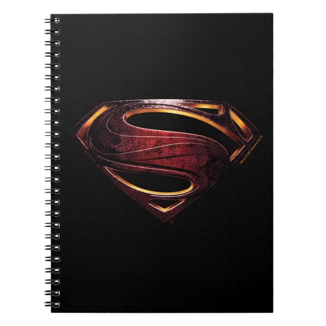 Justice League | Metallic Superman Symbol Spiral Notebook (Front)
