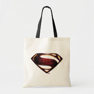 Justice League   Metallic Superman Symbol Tote Bag