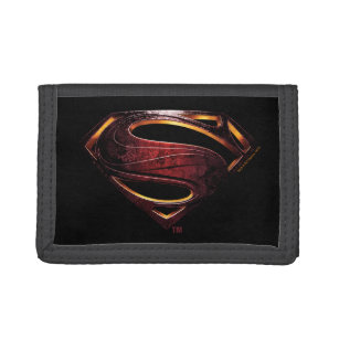 Justice League   Metallic Superman Symbol Tri-fold Wallet
