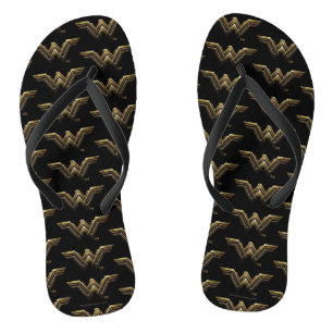 Justice League   Metallic Wonder Woman Symbol Jandals