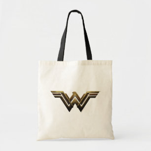 Justice League Metallic Wonder Woman Symbol Tote Bag