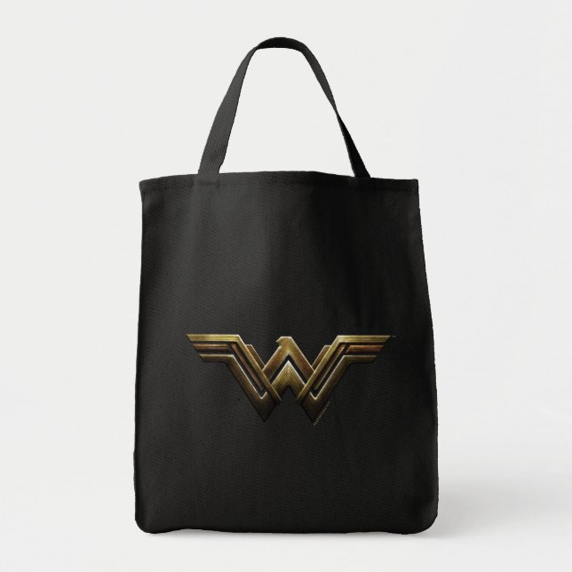 Justice League | Metallic Wonder Woman Symbol Tote Bag (Front)
