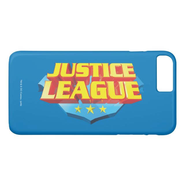 Justice League Name and Shield Logo Case-Mate iPhone Case (Back (Horizontal))