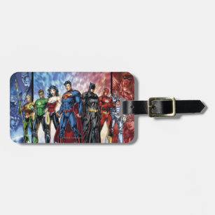 Justice League   New 52 Justice League Line Up Luggage Tag