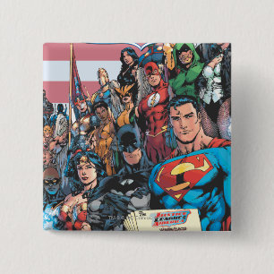 Justice League of America First Issue 15 Cm Square Badge