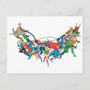Justice League of America Group 2 Postcard