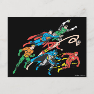 Justice League of America Group 5 Postcard