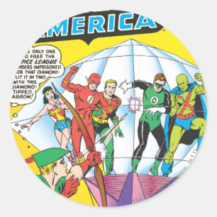 Justice League of America Issue #4 - May Classic Round Sticker