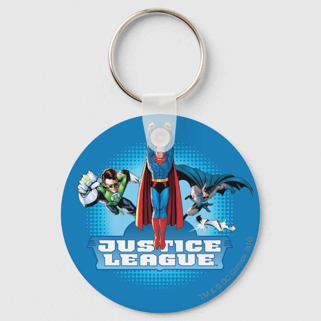 Justice League Power Trio Key Ring (Front)