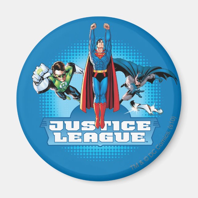 Justice League Power Trio Magnet (Front)