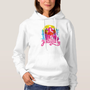 Justice League   Retro Group & Logo Pop Art Hoodie