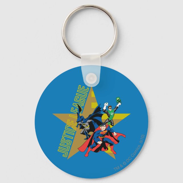 Justice League Star Heroes Key Ring (Front)