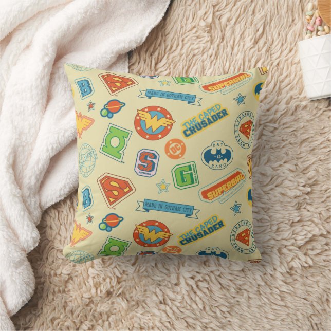 Justice League Super Hero Badge Pattern Cushion (Blanket)