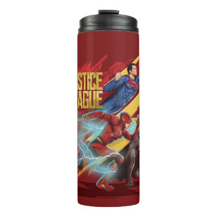 Justice League   Superman, Flash, & Batman Badge Thermal Tumbler