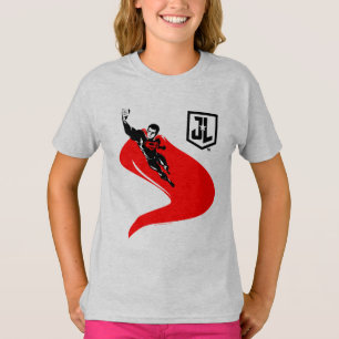 Justice League Superman Flying Noir Pop Art T-Shirt