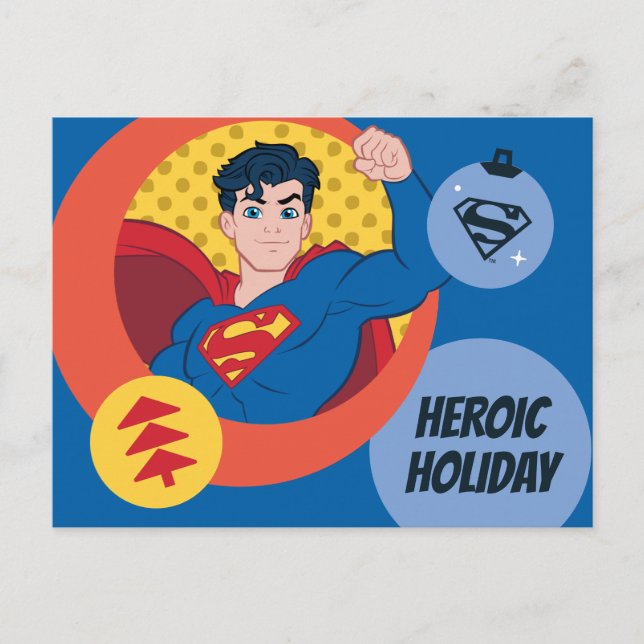 Justice League Superman Holiday Bauble (Front)