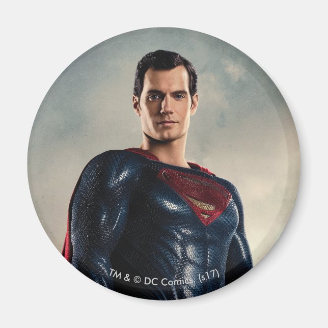 Justice League | Superman On Battlefield Magnet (Front)