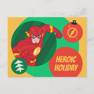 Justice League The Flash Holiday Bauble Postcard