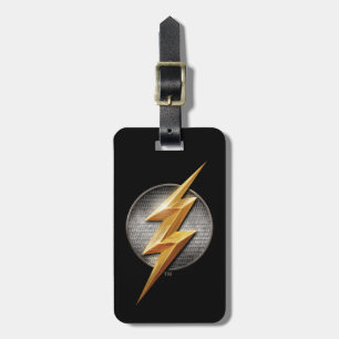 Justice League The Flash Metallic Bolt Symbol Luggage Tag