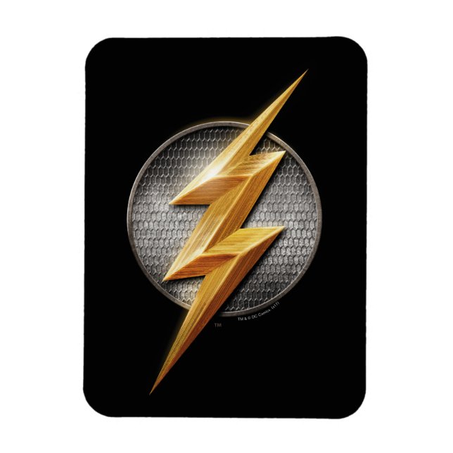 Justice League | The Flash Metallic Bolt Symbol Magnet (Vertical)