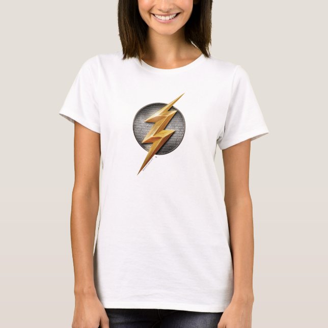 Justice League | The Flash Metallic Bolt Symbol T-Shirt (Front)