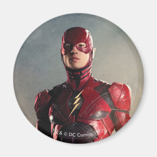 Justice League The Flash On Battlefield Magnet