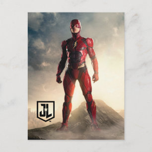 Justice League   The Flash On Battlefield Postcard