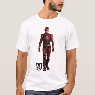 Justice League The Flash On Battlefield T-Shirt